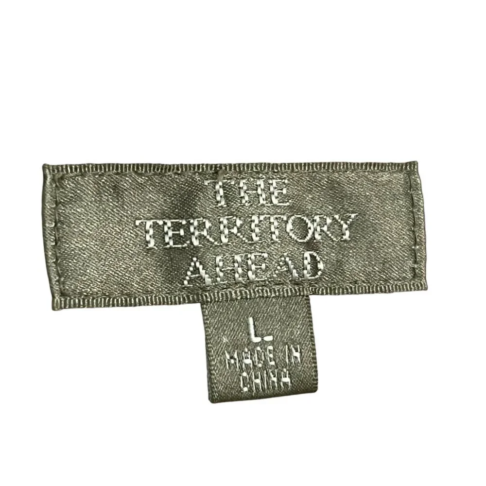 The Territory Ahead Womens Beige Suede Hooded Jacket L With Full Zipper Closure - Picture 4 of 9